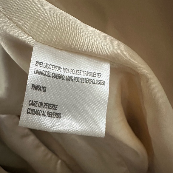 Calvin Klein Women's Beige Trench Coat Sz M glamour fashion - Picture 5 of 8